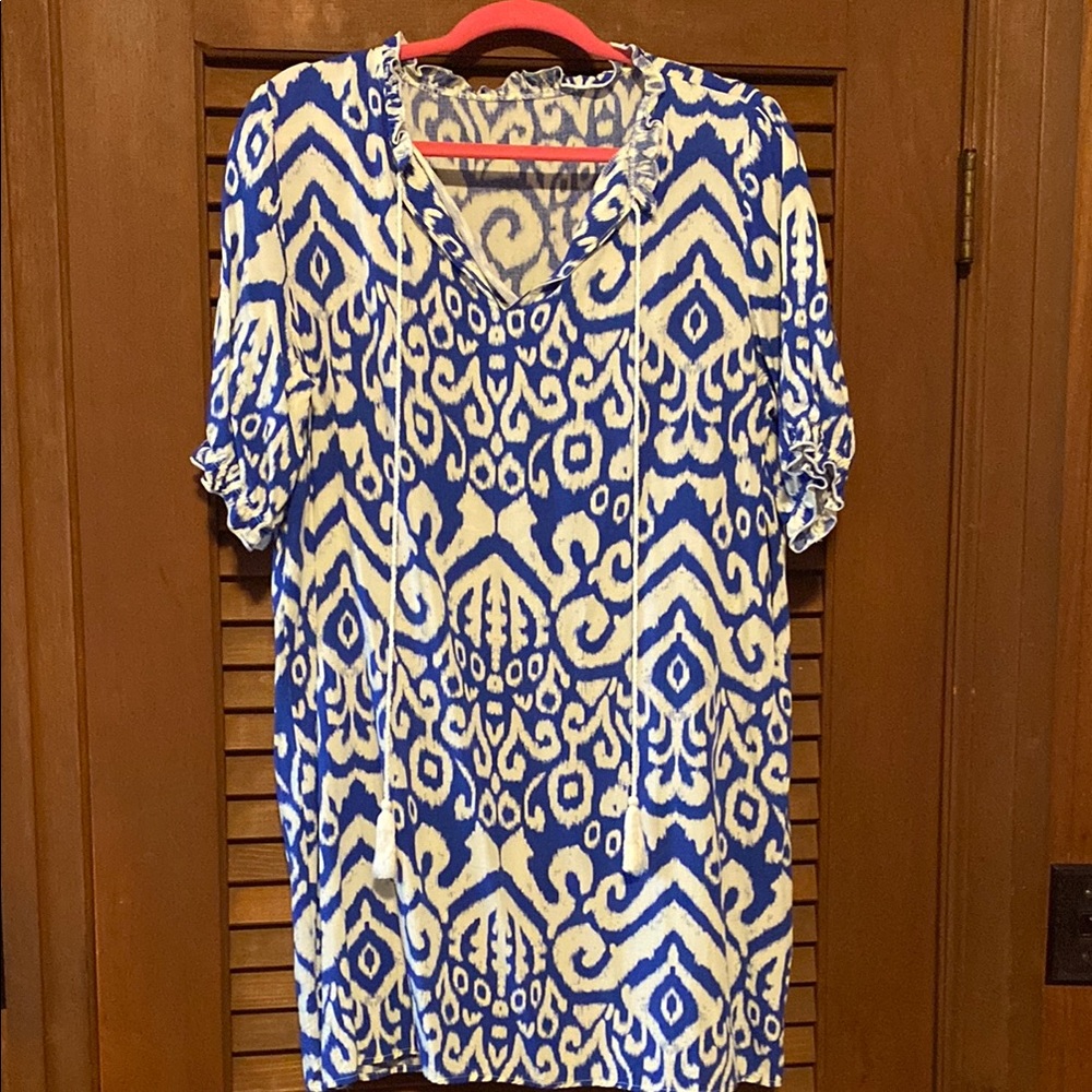 Blue and White Summer Dress